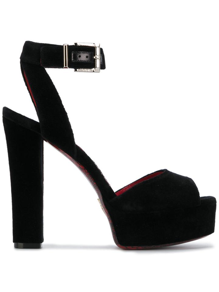 Cesare Paciotti Platform Sandals - Black