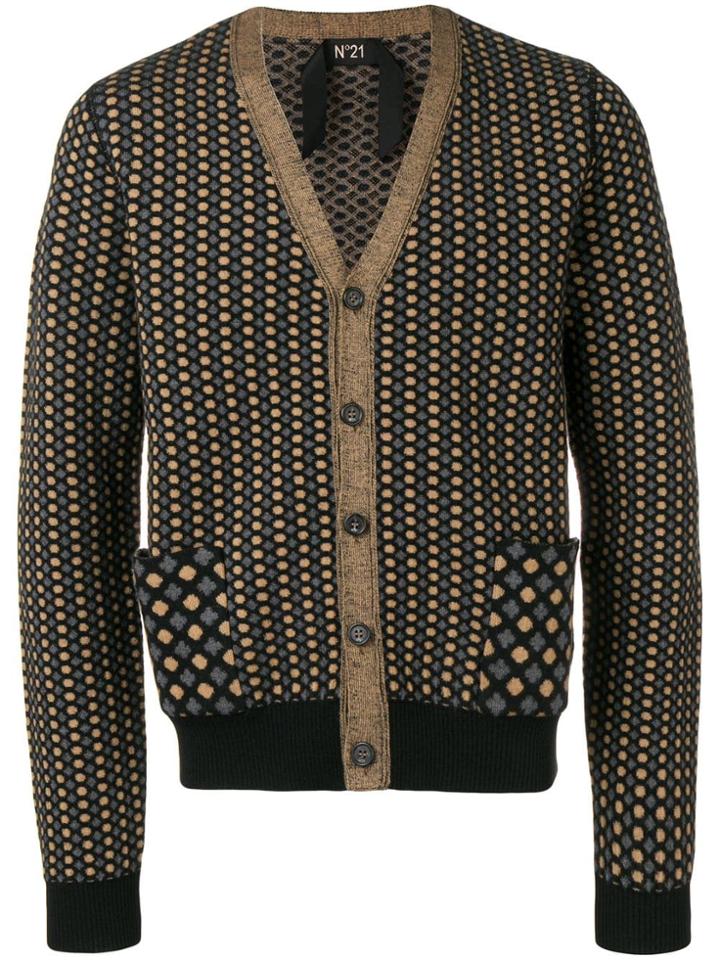 No21 Polka Dot Cardigan - Black