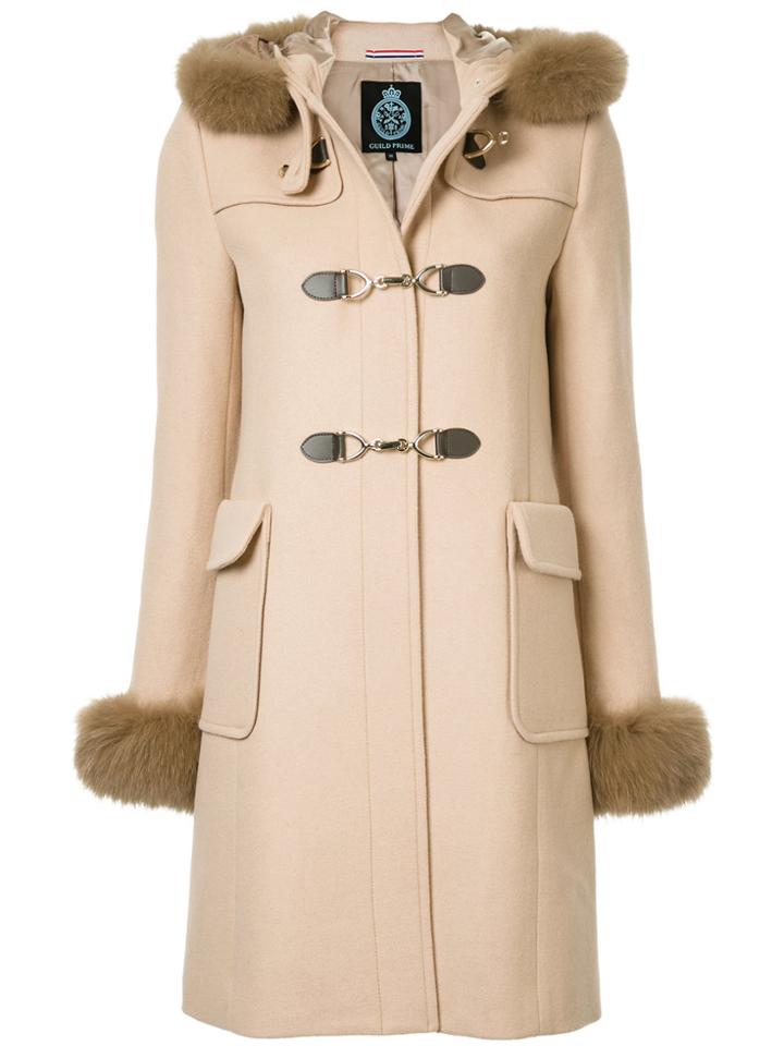 Guild Prime Hooded Duffle Coat - Brown