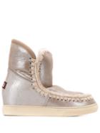 Mou Eskimo Wedge Ankle Boots - Grey