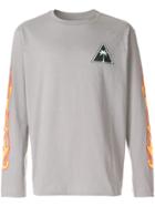 Palm Angels Printed Long-sleeve T-shirt - Grey