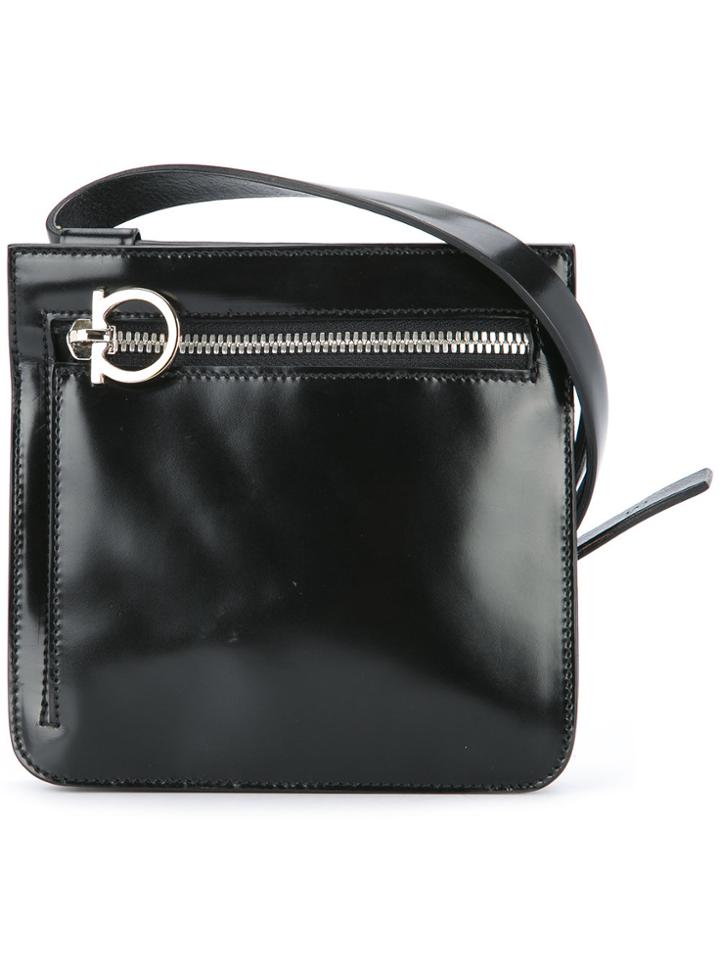 Salvatore Ferragamo Vintage Gancini Waist Bag - Black