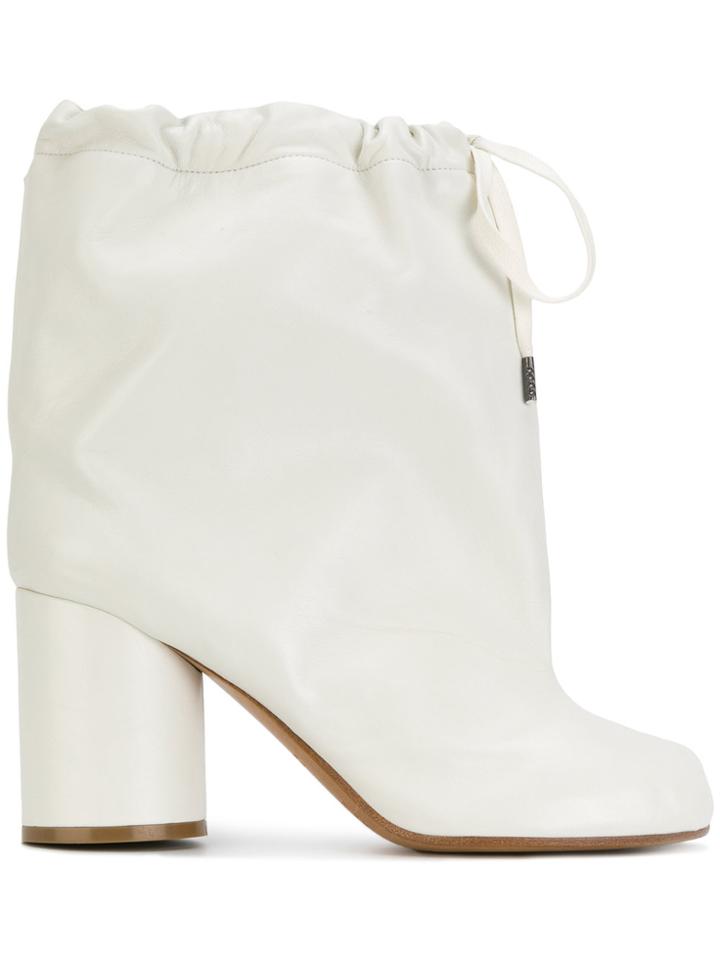 Maison Margiela Oversized Tabi Ankle Boots - White