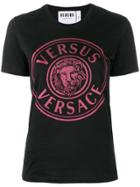 Versus Contrast Logo T-shirt - Black