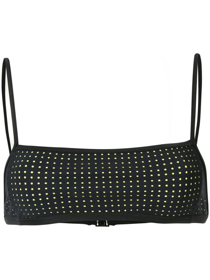 Dion Lee Perf Overlay Bandeau Bikini Top - Black