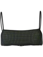 Dion Lee Perf Overlay Bandeau Bikini Top - Black