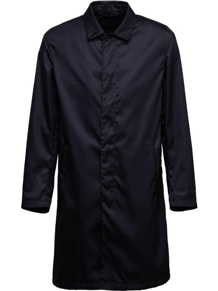 Prada Gabardine Raincoat - Blue