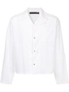 Mackintosh 0002 Boxy Shirt Jacket - White
