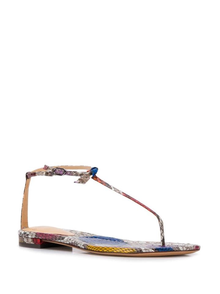 Alexandre Birman Strappy Flat Sandals - Red