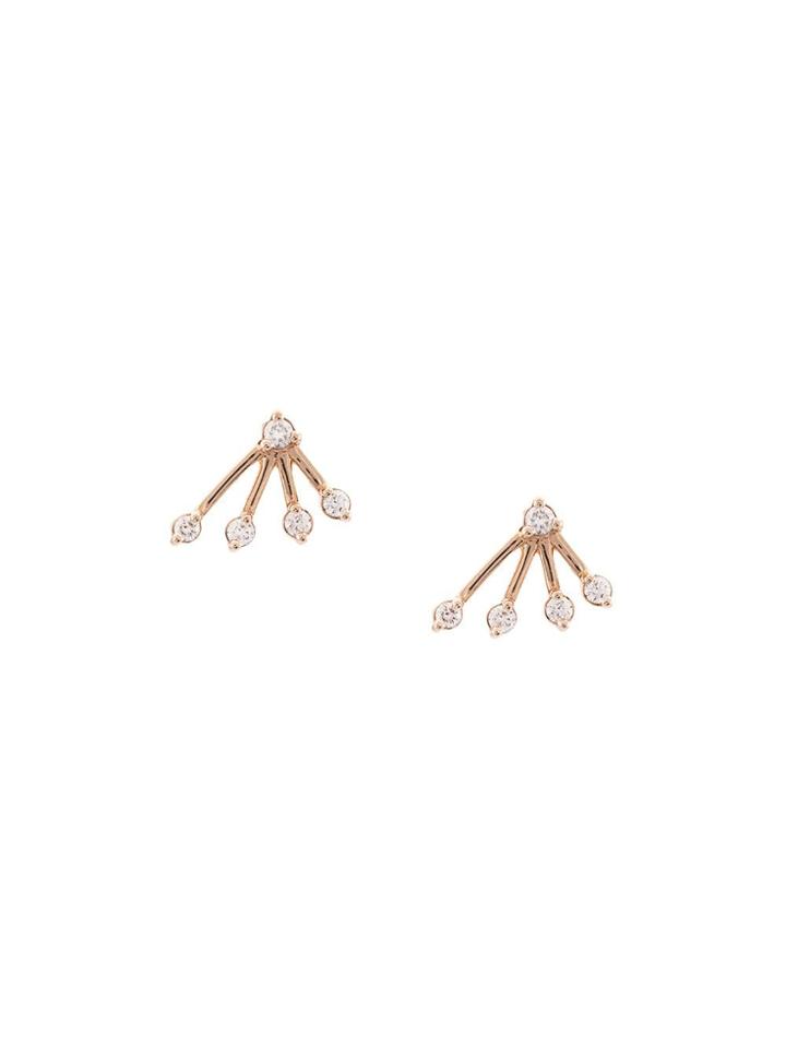 Dana Rebecca 14kt Rose Gold Sophia Ryan Small Burst Diamond Stud