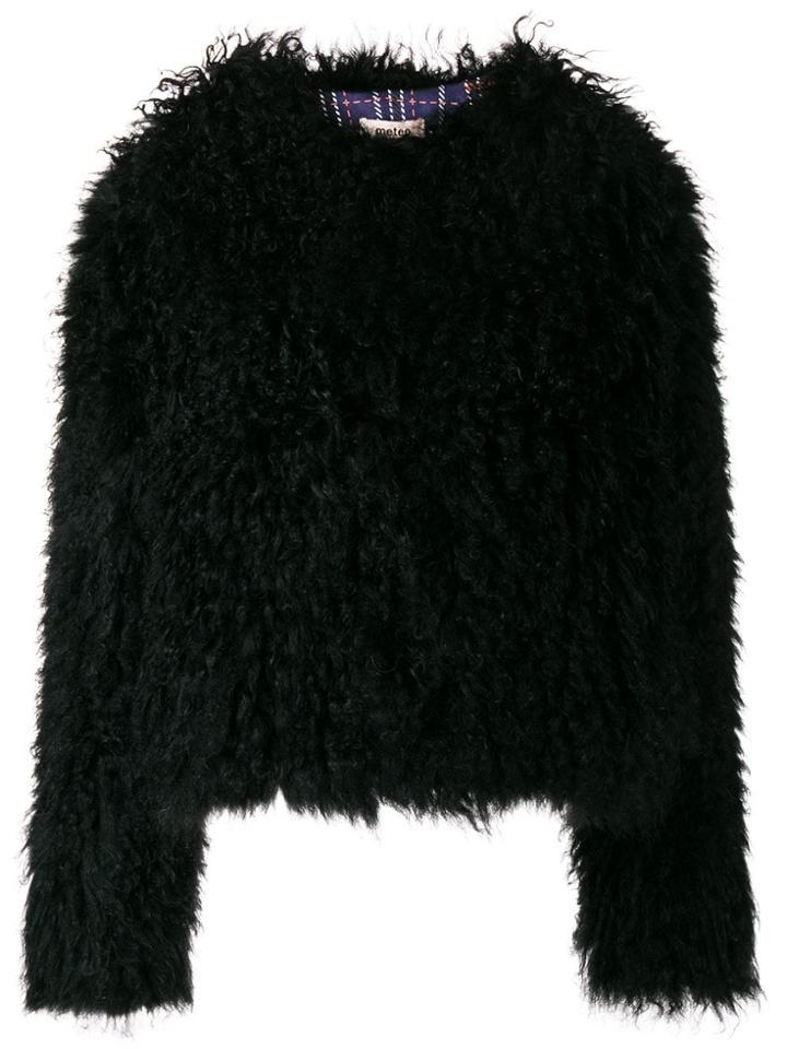 Yves Salomon Lamb Fur Jacket - Black