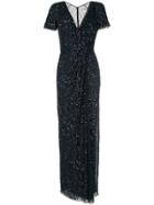 Jenny Packham Sequin Gown - Blue