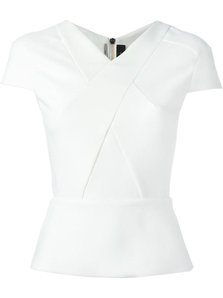 Roland Mouret Cap Sleeve 'begbie' Top