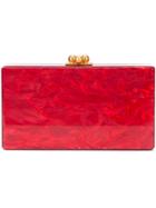Edie Parker Marbled Effect Clutch - Red