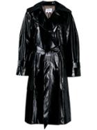 Nanushka Ambar Rain Mac - Black