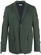 Marni Tailored Jacket, Men's, Size: 48, Green, Virgin Wool/cotton/polyamide