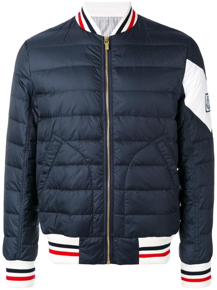 Moncler Gamme Bleu Padded Bomber Jacket - Blue