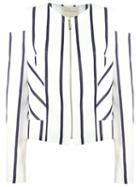 Giuliana Romanno Striped Panelled Blazer