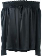 Alexandre Vauthier Off-the-shoulder Blouse, Women's, Size: 40, Black, Silk