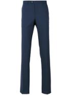 Lanvin - Tailored Straight Fit Trousers - Men - Viscose/wool - 48, Blue, Viscose/wool