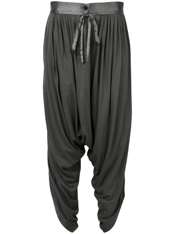 Unconditional Ruched Harem Pants - Grey
