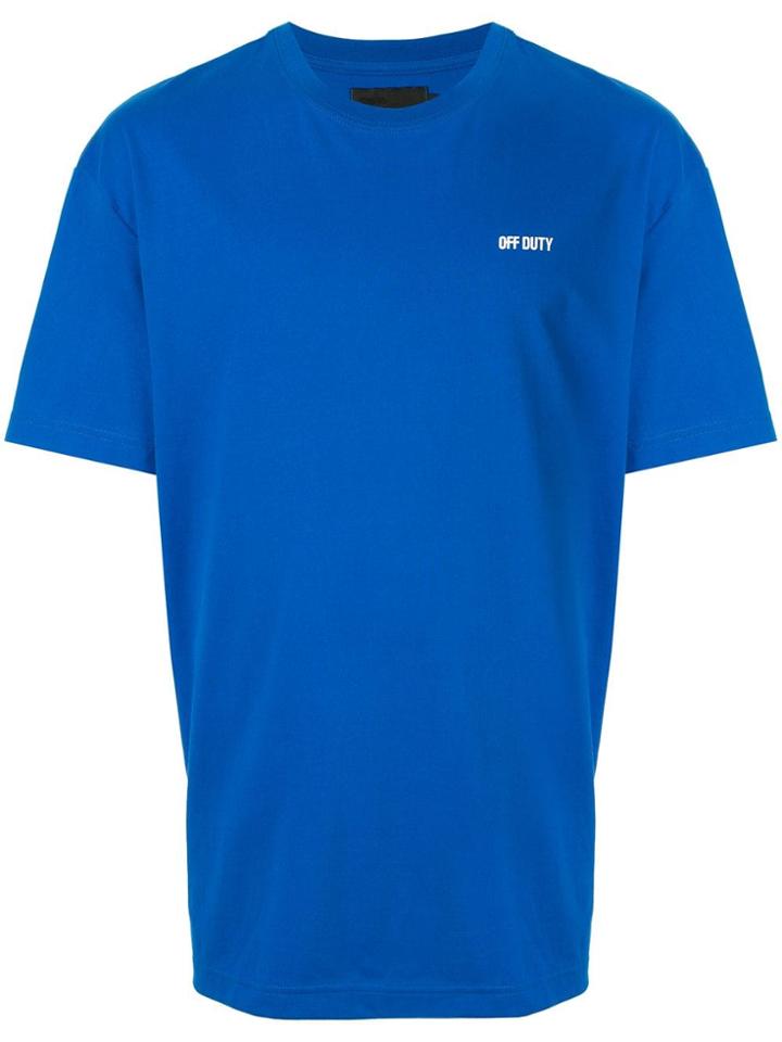 Off Duty Logo Print T-shirt - Blue
