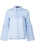 Alice+olivia Flared Cuff Shirt - Blue