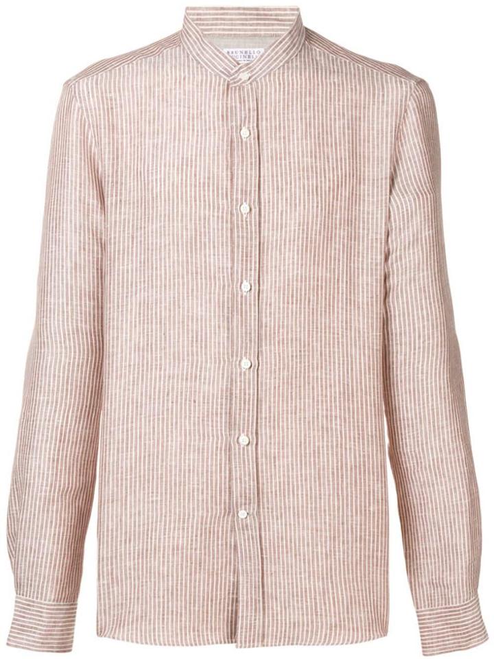 Brunello Cucinelli Striped Shirt - Neutrals