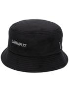 Carhartt Wip Logo-print Fleece Bucket Hat - Black