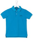 Aston Martin Kids Embroidered Logo Polo Shirt, Boy's, Size: 12 Yrs, Blue