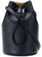 Stella Mccartney Logo Bucket Bag - Black