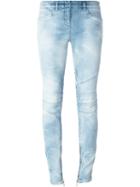 Balmain Skinny Jeans, Women's, Size: 42, Blue, Cotton/spandex/elastane