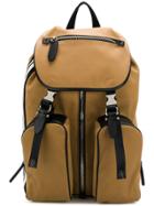 Neil Barrett Multipocket Flap Top Backpack - Brown