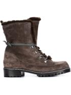 Stuart Weitzman 'luge' Faux-fur Lace-up Boots
