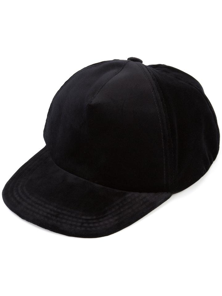 Off-white - Velvet Baseball Cap - Women - Cotton - One Size, Black, Cotton