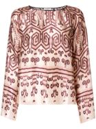 Forte Forte Aztec Print Top - Nude & Neutrals