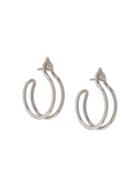 Goossens Boucle Earrings - Silver