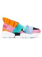 Emilio Pucci City Up Ruffle Trainers - Blue