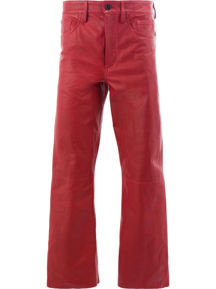 Ann Demeulemeester Wide-leg Cropped Trousers - Red