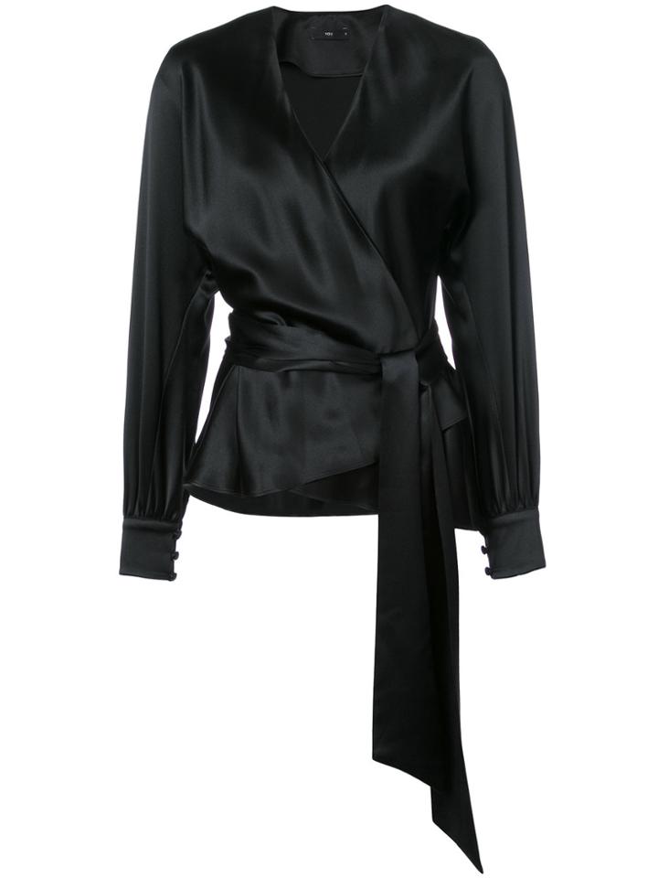 Voz Liquid Blouse - Black