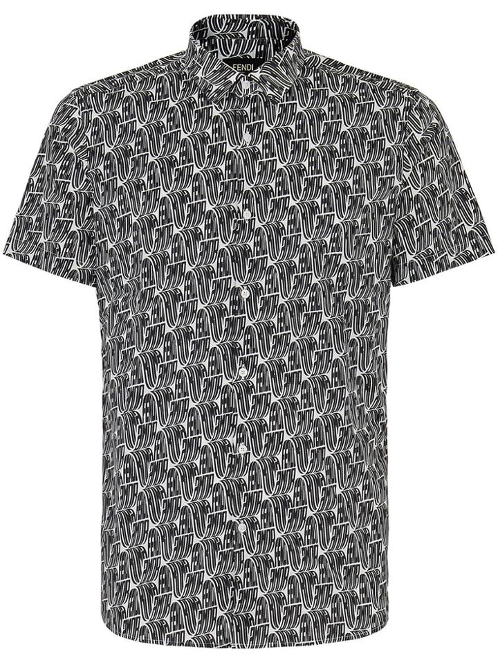 Fendi Roma Amor Print Shirt - White