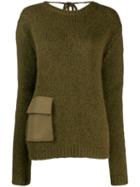 Rochas Pocket Detail Jumper - Green