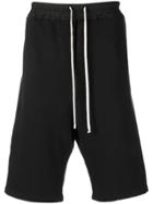 Rick Owens Drkshdw Drawstring Waist Track Shorts - Black