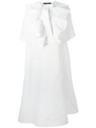 Sofie D'hoore Frilled Front Dress, Women's, Size: 38, White, Cotton