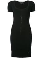 Dsquared2 - Fitted Dress - Women - Polyester/viscose - L, Black, Polyester/viscose