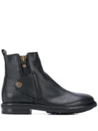 Agl Button Over Ankle Boots - Black