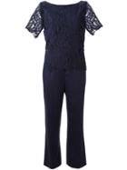 Tory Burch Embroidered Lace Leaves Jumpsuit