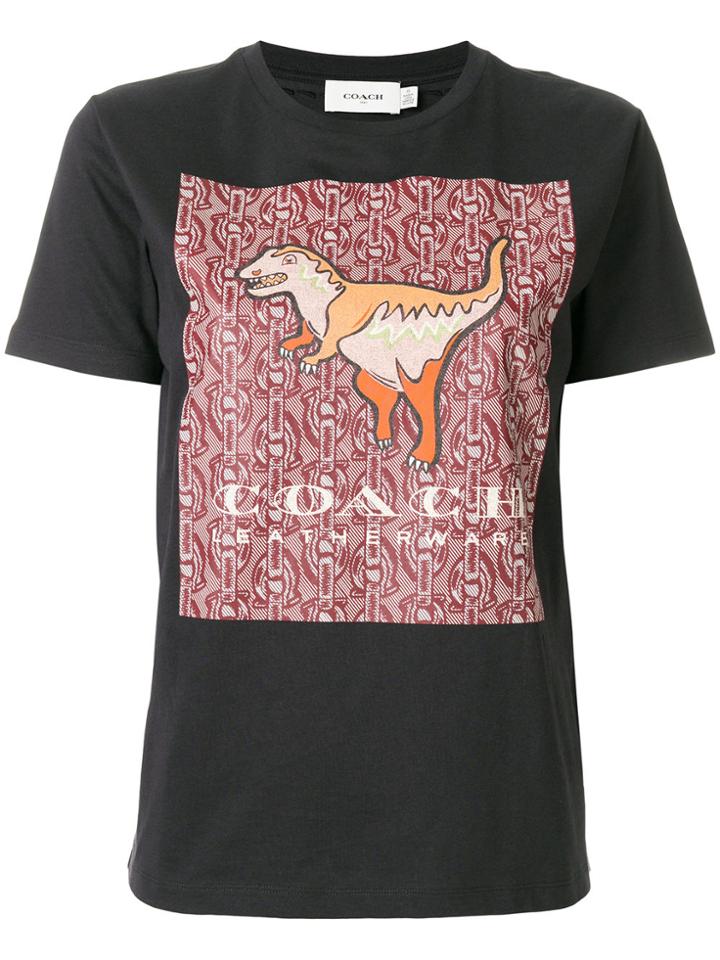 Coach Dinosaur Patch T-shirt - Black