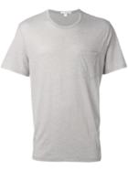 James Perse Chest Pocket T-shirt, Men's, Size: 1, Nude/neutrals, Cotton/polyester/linen/flax