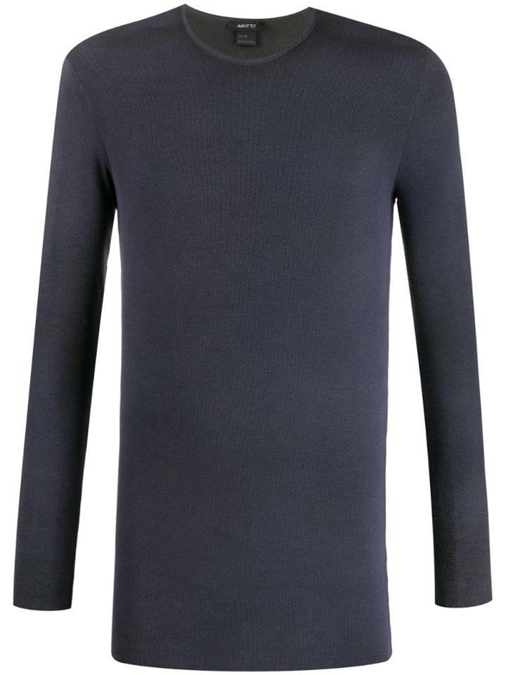 Avant Toi Crew Neck Sweatshirt - Blue